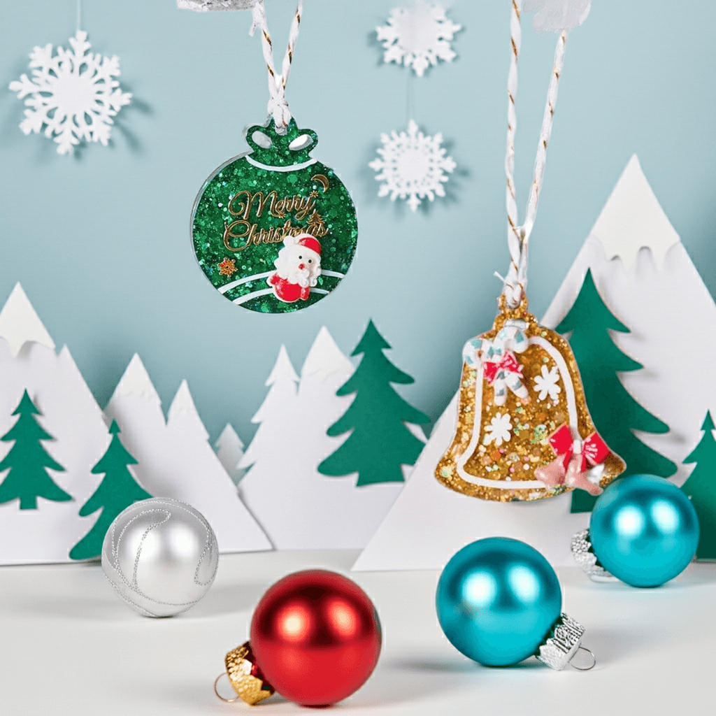 Imagen 2 de Adornos Navideños Personalizados en Resina Epoxi – Brillantes y Únicos
