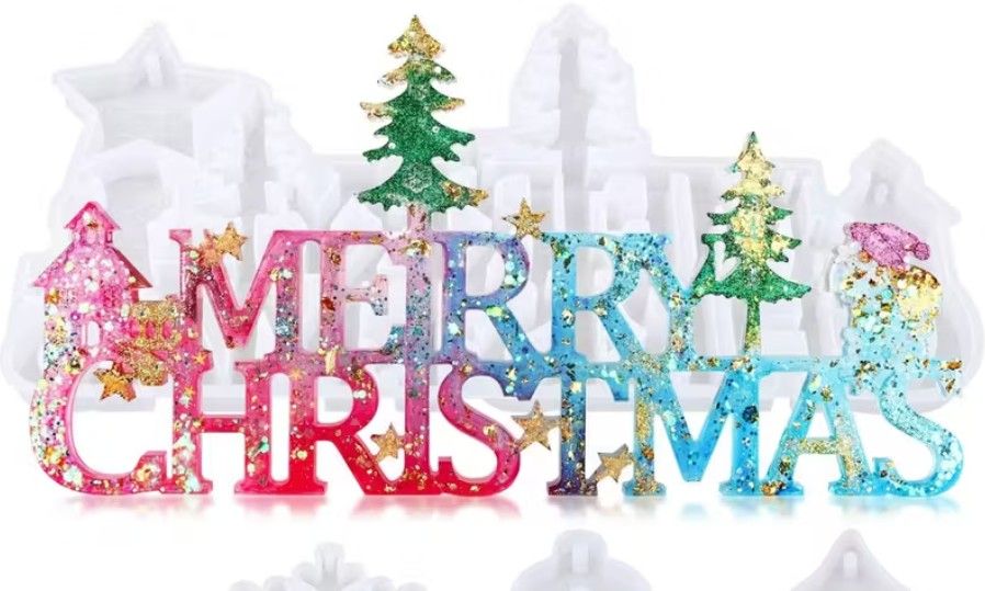 Adornos Navideños en Resina Epoxi – Set Personalizado Imagen de Adornos Navideños en Resina Epoxi – Set Personalizado