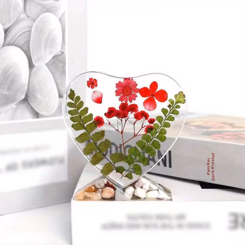 Imagen 3 de Corazón Personalizado en Resina Epoxi con Foto