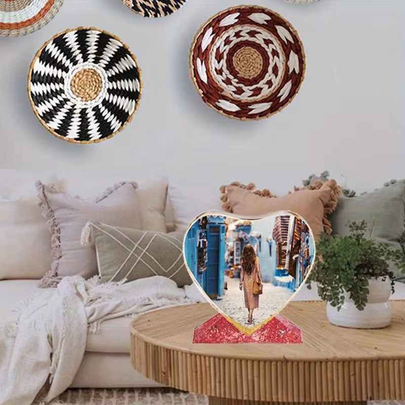 Imagen 2 de Corazón Personalizado en Resina Epoxi con Foto